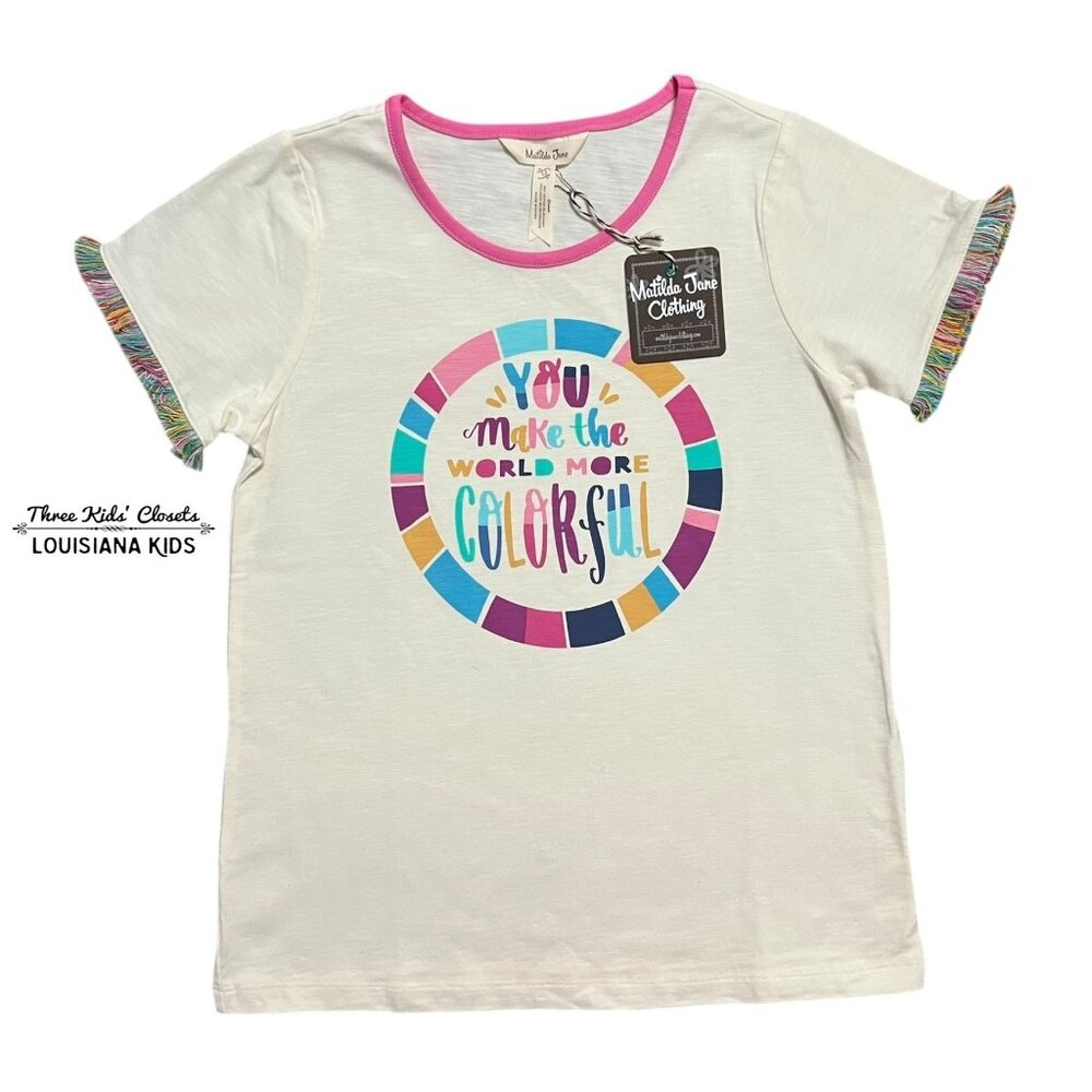 NEW Matilda Jane 12Y Dream Chasers Colorful World Tee Shirt